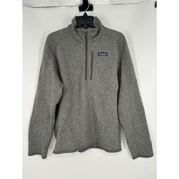 Patagonia Better‎ Sweater Rib Knit 1/4 Zip Quarter Ribbed 25300 Stonewash Medium - Picture 1 of 7